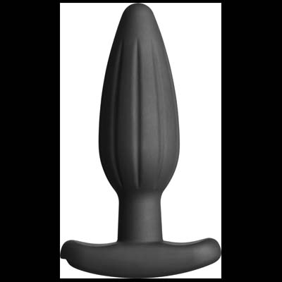 ElectraStim Silicone Noir Rocker Butt Plug - M